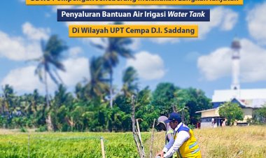 Antisipaasi Kekeringan Laahan Pertanian, BBWS Pompengan Jeneberang Melakukan Langkah Lanjut Penyaluran Bantuan Air Irigasi Water Tank di Wilayah di Wiayah UPT Cempa D.I Saddang