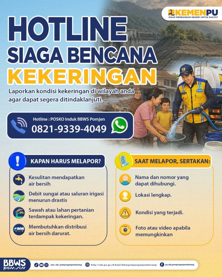 HOTLINE SIAGA BENCANA KEKERINGAN