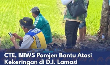 CTE, BBWS POMJEN Bantu Atasi Kekeringan di D.I Lamasi