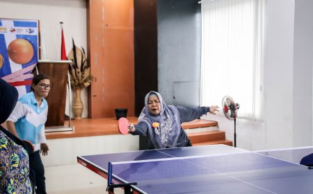 Sambut Hari Kemerdekaan RI Ke-78, BWS Sumatera II Medan Gelar Lomba Tenis Meja
