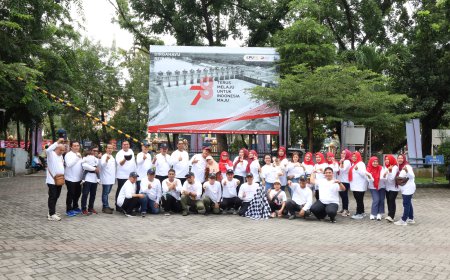 Sambut HUT RI Ke-78, BWS Sumatera II Medan Gelar Jalan Sehat