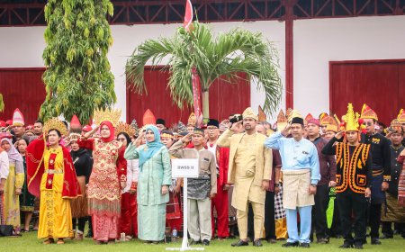 HUT Kemerdekaan RI Ke-78, BWS Sumatera II Medan Gelar Upacara Bendera Bersama Seluruh UPT Kementerian PUPR Sumut