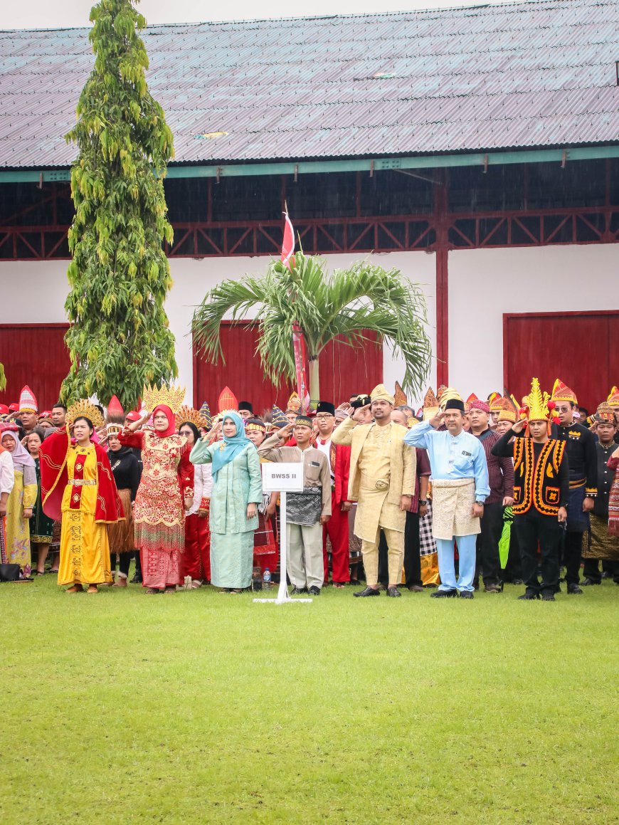 HUT Kemerdekaan RI Ke-78, BWS Sumatera II Medan Gelar Upacara Bendera Bersama Seluruh UPT Kementerian PUPR Sumut