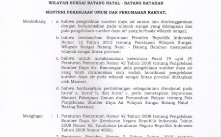POLA WILAYAH SUNGAI BATANG NATAL BATANG BATAHAN