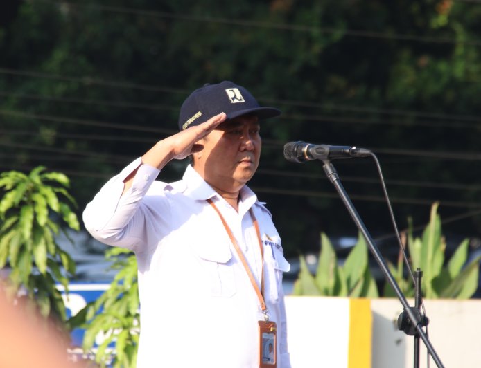 Pimpin Apel Pagi Kasatker Operasi dan Pemeliharaan SDA Ajak Untuk Tingkatkan Rasa Ikhlas Dalam Bekerja