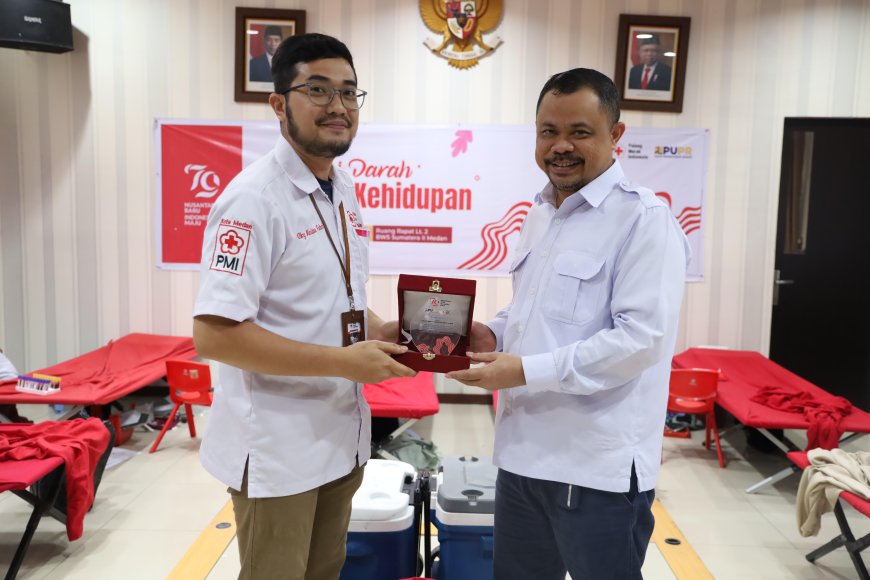 Sambut Kemerdekaan RI, BWS Sumatera II Medan Bersama PMI Kota Medan Gelar Aksi Donor Darah