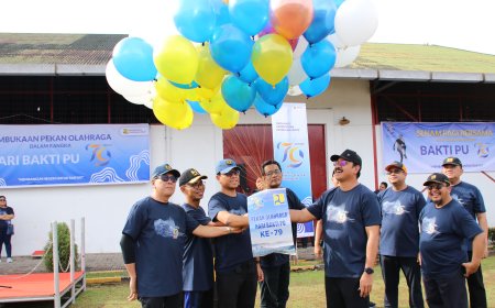 Hadiri Pembukaan Pekan Olahraga Harbak Ke-79, Tim Putra BBWS Sumatera II Medan Raih Juara Pertama