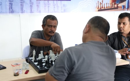 Awali Rangkaian Lomba Harbak Ke-79, BBWS Sumatera II Medan Gelar Lomba Catur Antar Unor