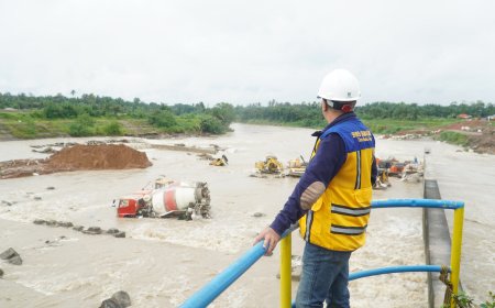Tanggap Darurat Bencana, Kepala BBWS Sumatera II Medan Tinjau Lokasi Terdampak Banjir