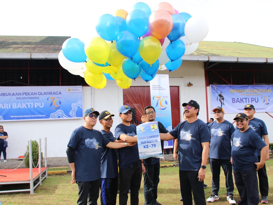 Hadiri Pembukaan Pekan Olahraga Harbak Ke-79, Tim Putra BBWS Sumatera II Medan Raih Juara Pertama