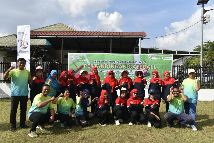 Sambut Harbak Ke-79, BBWS Sumatera II Medan Gelar Pertandingan Gateball