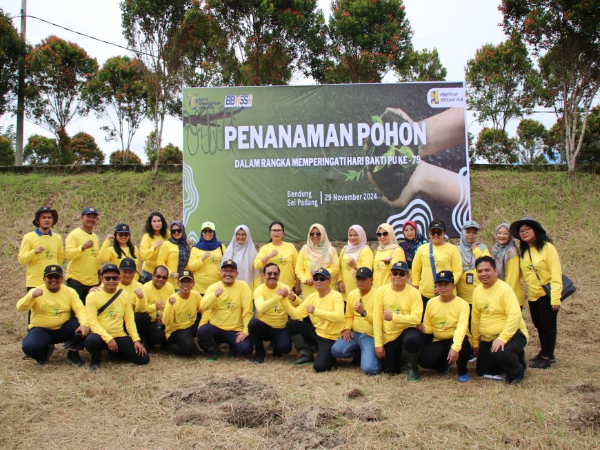 Jaga Komitmen Penghijauan, 100 Pohon Produktif ditanam di Bendung Sei Padang