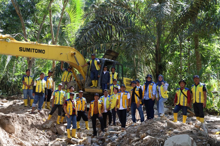 Tanggap Darurat Bencana, BBWS Sumatera II Medan Tangani Banjir Bandang Kabupaten Tapanuli Selatan