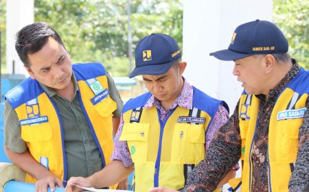 Tinjau Sungai Sibarau, Kepala BBWS Sumatera II Medan Evaluasi Mitigasi Banjir di Kota Tebing Tinggi