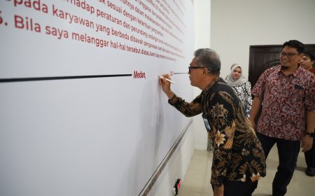 BBWS Sumatera II Medan Teguhkan Komitmen Antikorupsi Lewat Penandatanganan Pakta Integritas