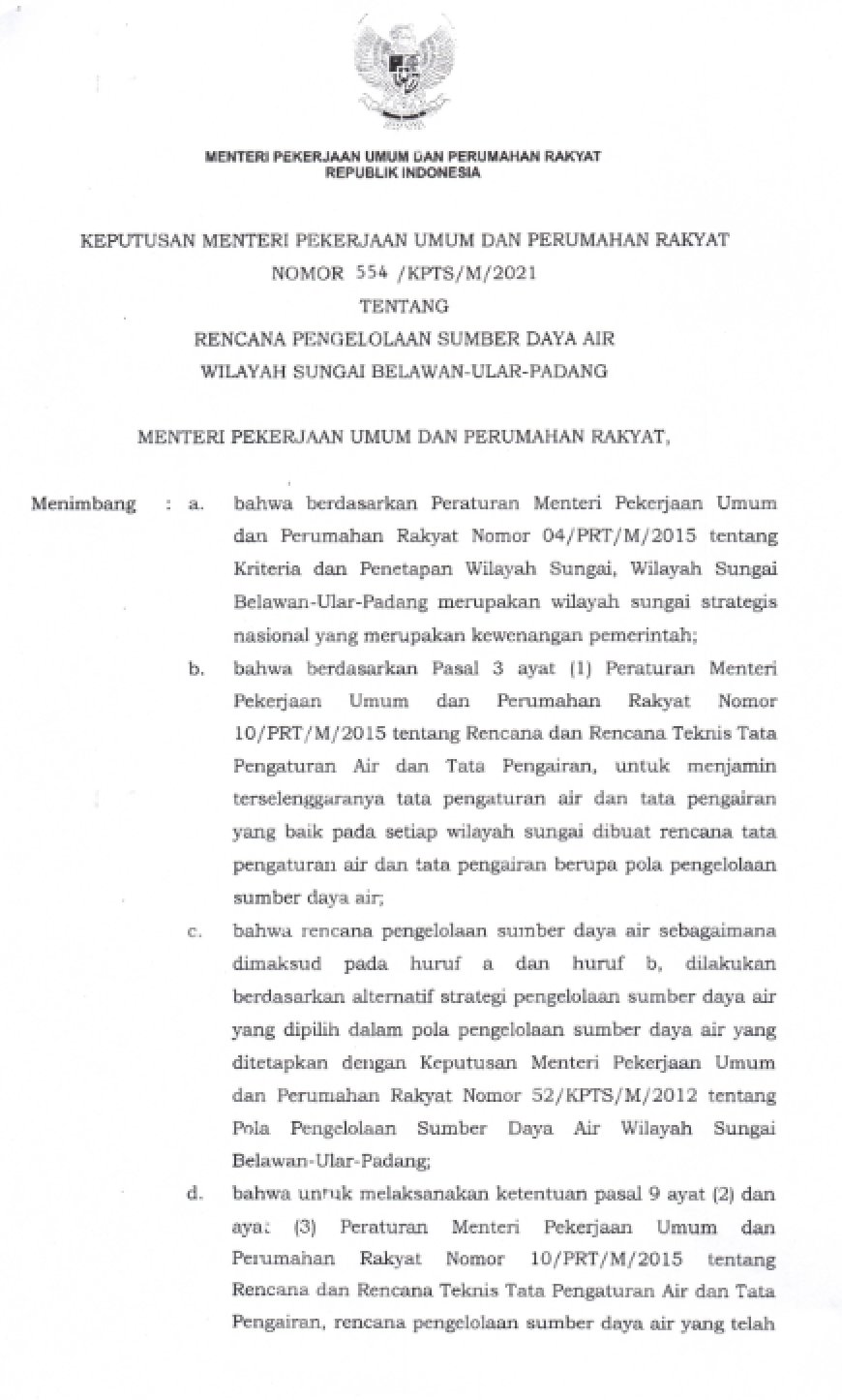 RPSDA WS BELAWAN ULAR PADANG