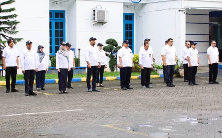 Pimpin Apel Pagi, Katim Pelaksanaan Urusan Kepegawaian, Pengelolaan Arsip & Layanan Umum Tekankan Pentingnya Pengembangan Kompetensi ASN