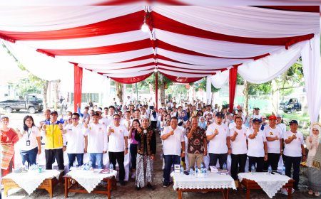 Sambut HUT RI ke-80, BBWS Sumatera II Medan Gelar Gerakan Irigasi Bersih di D.I. Bandar Sidoras