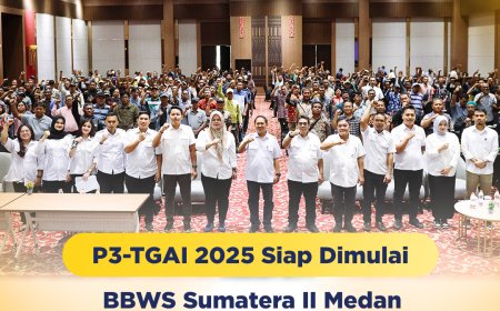 P3-TGAI 2025 Siap Dimulai, BBWS Sumatera II Medan Gelar Penandatanganan Perjanjian Kerja Sama dan Pakta Integritas