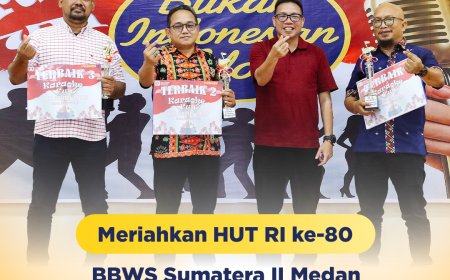 Meriahkan HUT RI ke-80, BBWS Sumatera II Medan Gelar Lomba Menyanyi