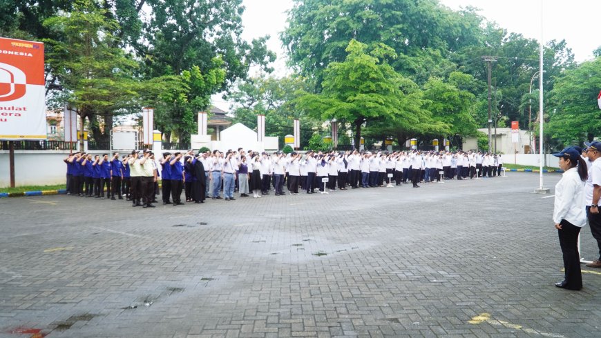 Pimpin Apel Pagi, Katim Pelaksanaan Urusan Kepegawaian, Pengelolaan Arsip & Layanan Umum Tekankan Pentingnya Pengembangan Kompetensi ASN