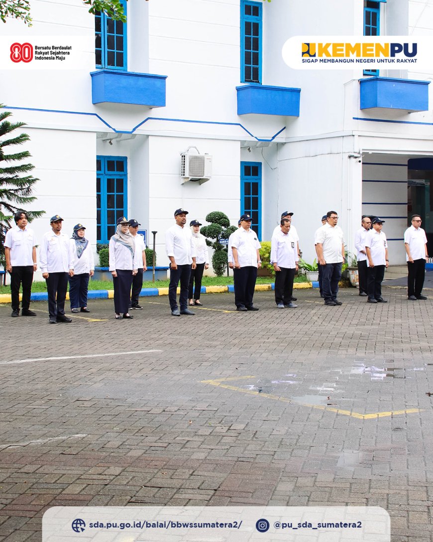 Pimpin Apel Pagi, Katim Pelaksanaan Urusan Kepegawaian, Pengelolaan Arsip & Layanan Umum Tekankan Pentingnya Pengembangan Kompetensi ASN