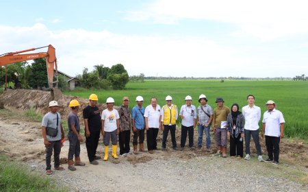 Asisten Deputi Kemenko IPK Tinjau Rehabilitasi Daerah Irigasi Rawa Gebang Di Kabupaten Langkat