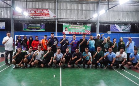 Semarak Hari Bakti ke-80 PU, BBWS Sumatera II Medan Selenggarakan Pertandingan Bulu Tangkis