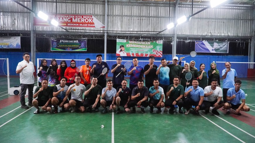 Semarak Hari Bakti ke-80 PU, BBWS Sumatera II Medan Selenggarakan Pertandingan Bulu Tangkis