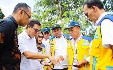 Kunjungan Dirjen SDA, Tinjau Rencana Pekerjaan Lokasi Pengendalian Genangan Drainase Primer Sungai Kera Hilir