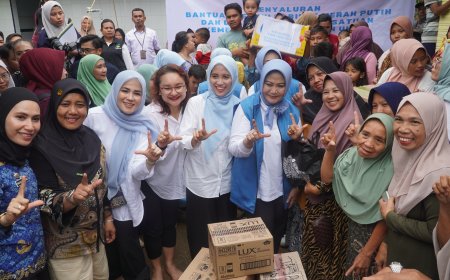 Giat Seruni Bidang IV KMP Salurkan Bantuan bagi Warga Terdampak Banjir di Kabupaten Langkat