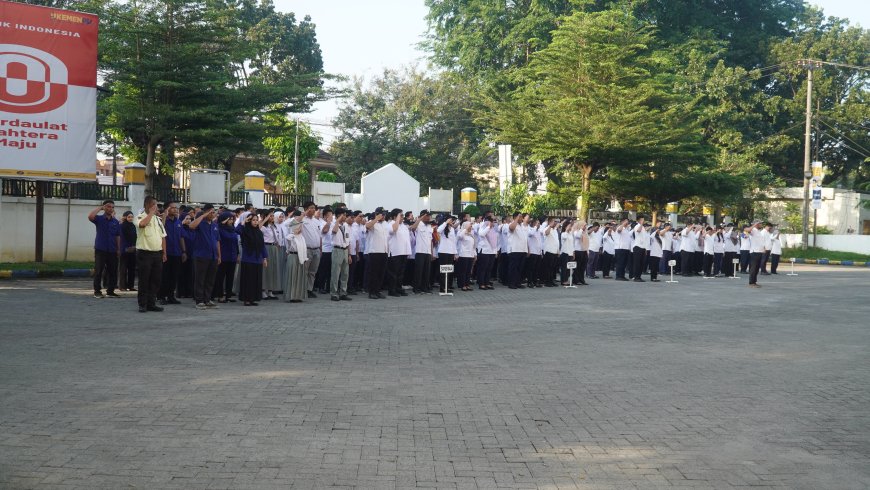 Pimpin Apel Pagi, Kepala SNVT PJPA Ajak Pegawai Tingkatkan Disiplin dan Kesiapsiagaan Hadapi Musim Penghujan