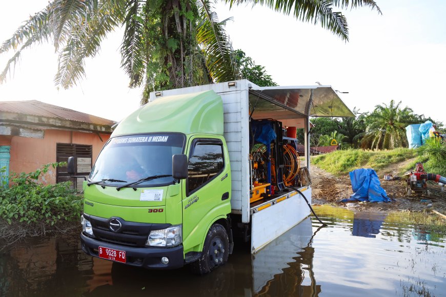 BBWS Sumatera II Medan Gerak Cepat Tangani Genangan Banjir di RSUD Tanjung Pura, Kabupaten Langkat