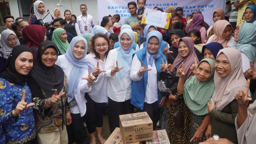 Giat Seruni Bidang IV KMP Salurkan Bantuan bagi Warga Terdampak Banjir di Kabupaten Langkat