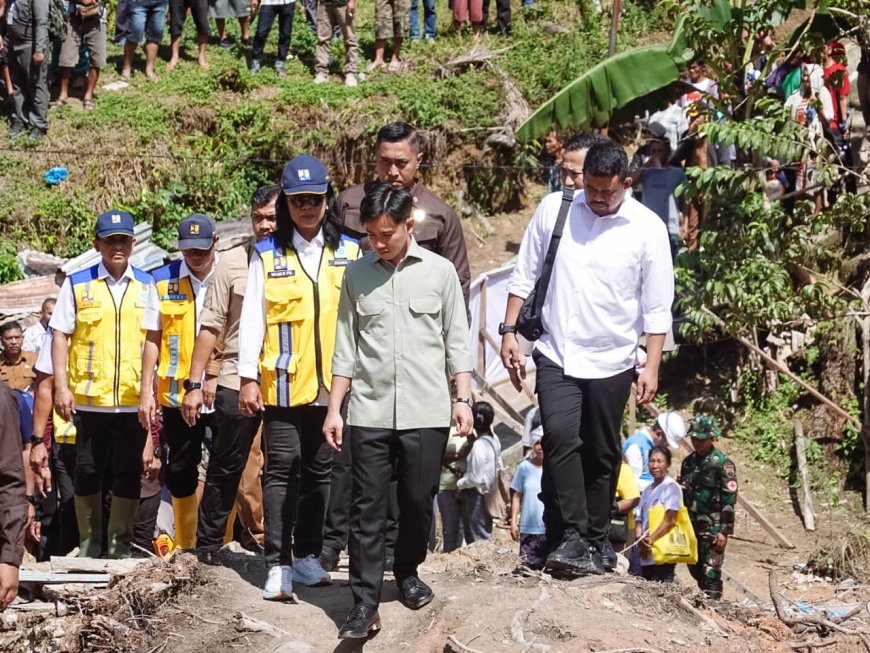 Wakil Presiden Gibran Rakabuming Tinjau Lokasi Longsor di Tapanuli Utara, Pastikan Penanganan Pascabencana Berjalan Optimal