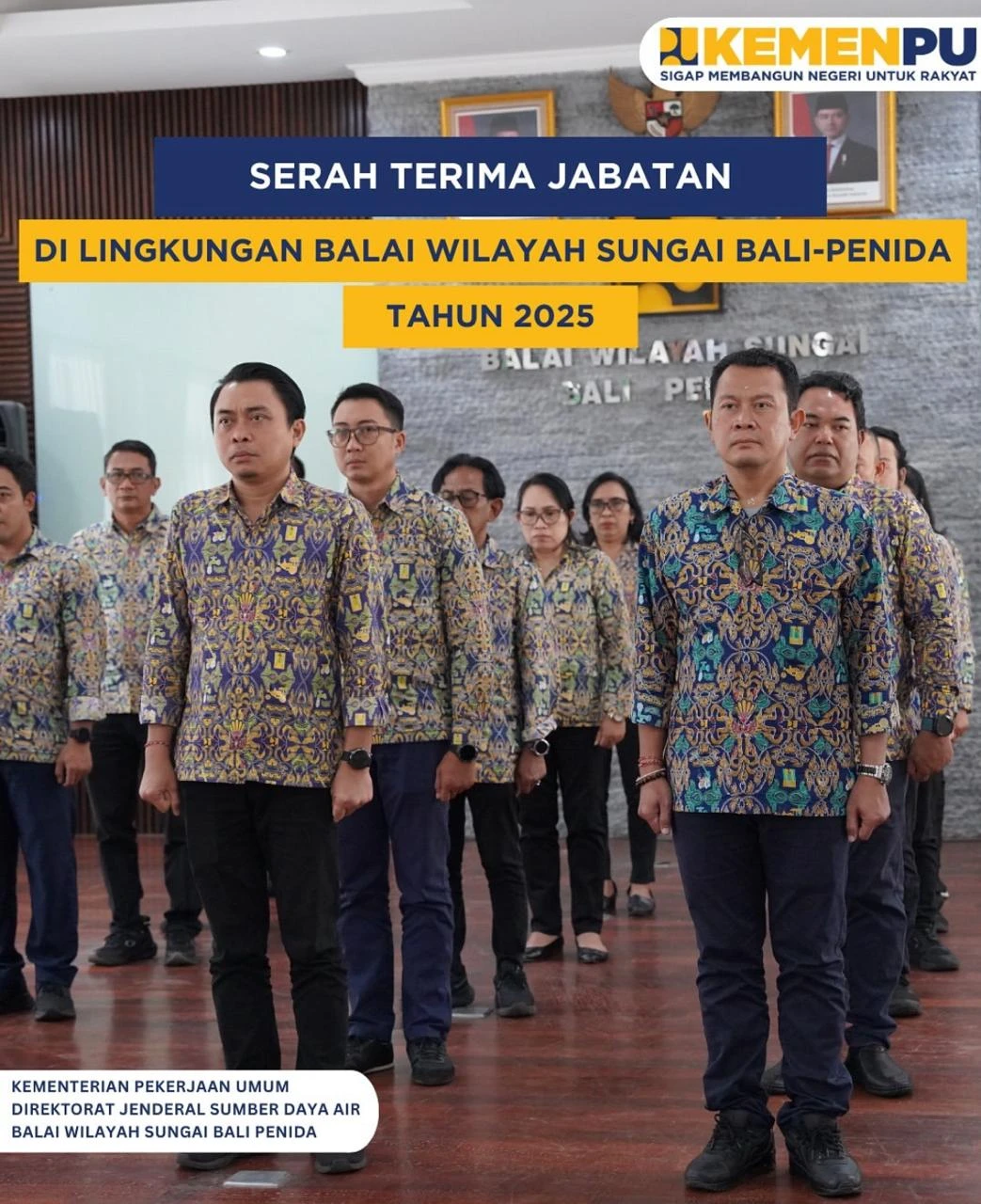 Serah Terima Jabatan Di Lingkungan Balai Wilayah Sungai Bali-Penida Tahun 2025