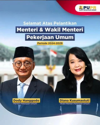 pelantikan Menteri dan Wakil Menteri Kementerian Pekerjaan Umum