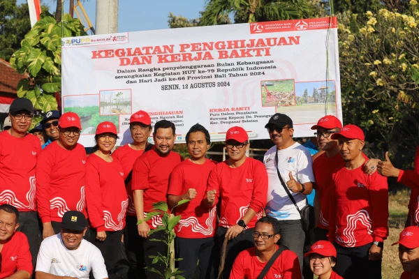 Kegiatan Penghijauan dan Donor Darah dalam rangka HUT ke-79 RI