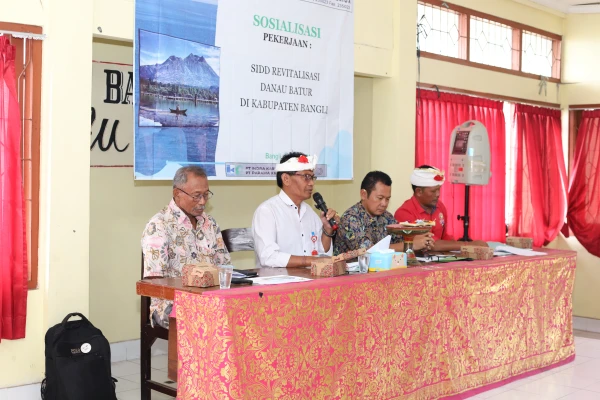 Sosialisasi Pekerjaan SIDD Revitalisasi Danau Batur di Kabupaten Bangli