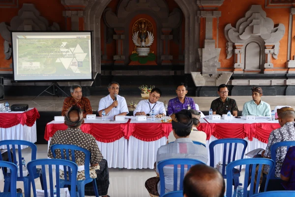 Sosialiasai Pekerjaan Pembangunan Pengendalian Banjir Tukad-Jinah