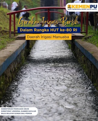 Gerakan Irigasi Bersih di Bendung Manuaba