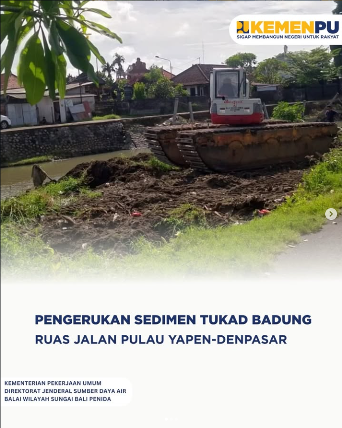 Pengerukan Sedimen Tukad Badung