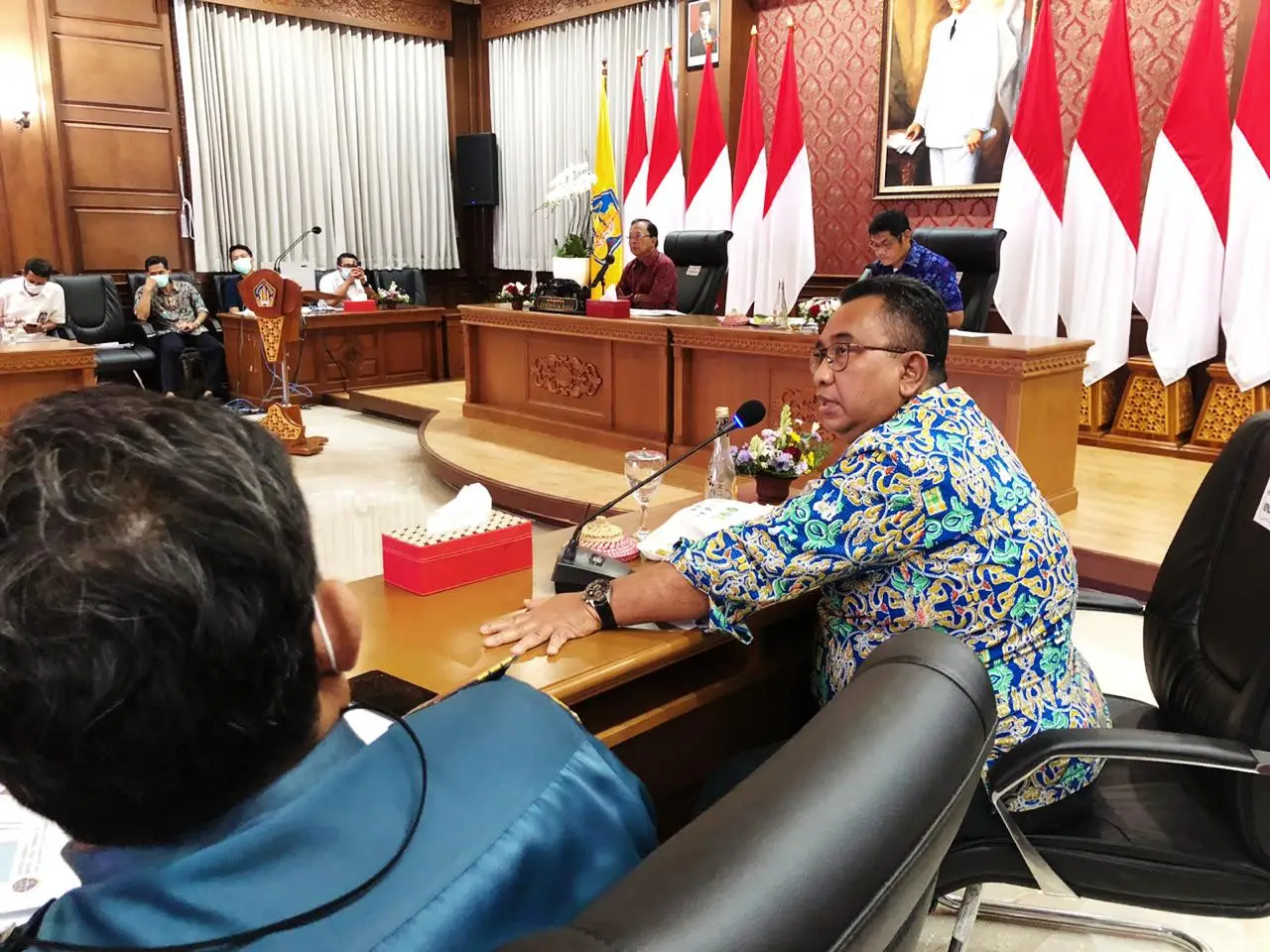 Rapat Koordinasi Program/Kegiatan Tahun Anggaran 2021 di Provinsi Bali pada lingkungan Kementerian PUPR dan Kementerian Purhubungan