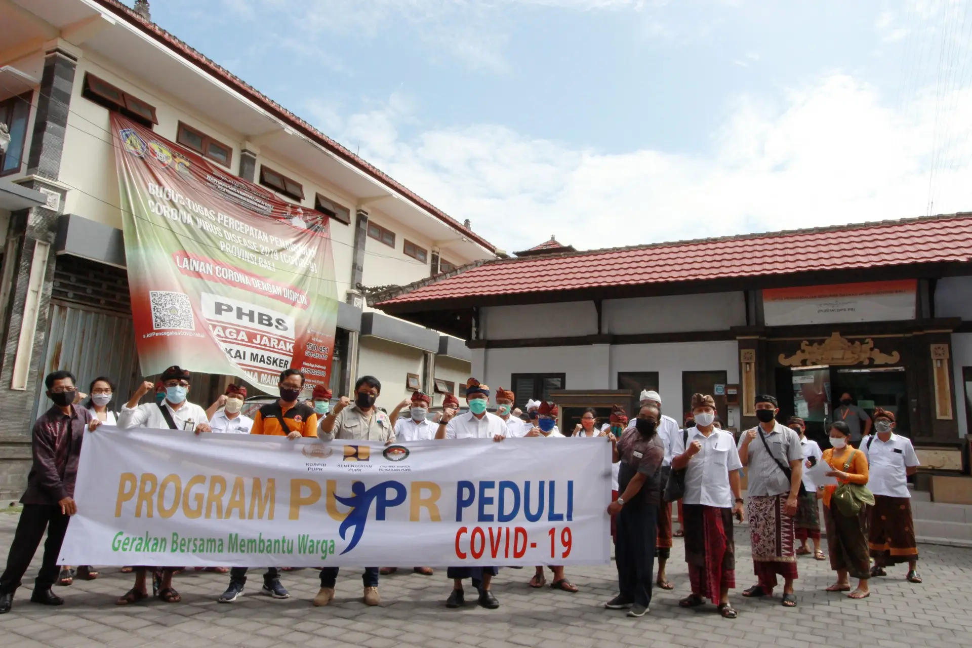 Kegiatan PUPR, Balai Wilayah Sungai Bali - Penida PEDULI COVID-19