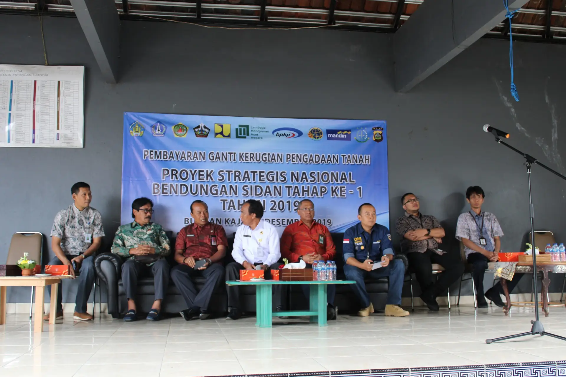 Pembayaran Ganti Kerugian Pengadaan Tanah Proyek Strategis Nasional Bendungan Sidan Tahap I