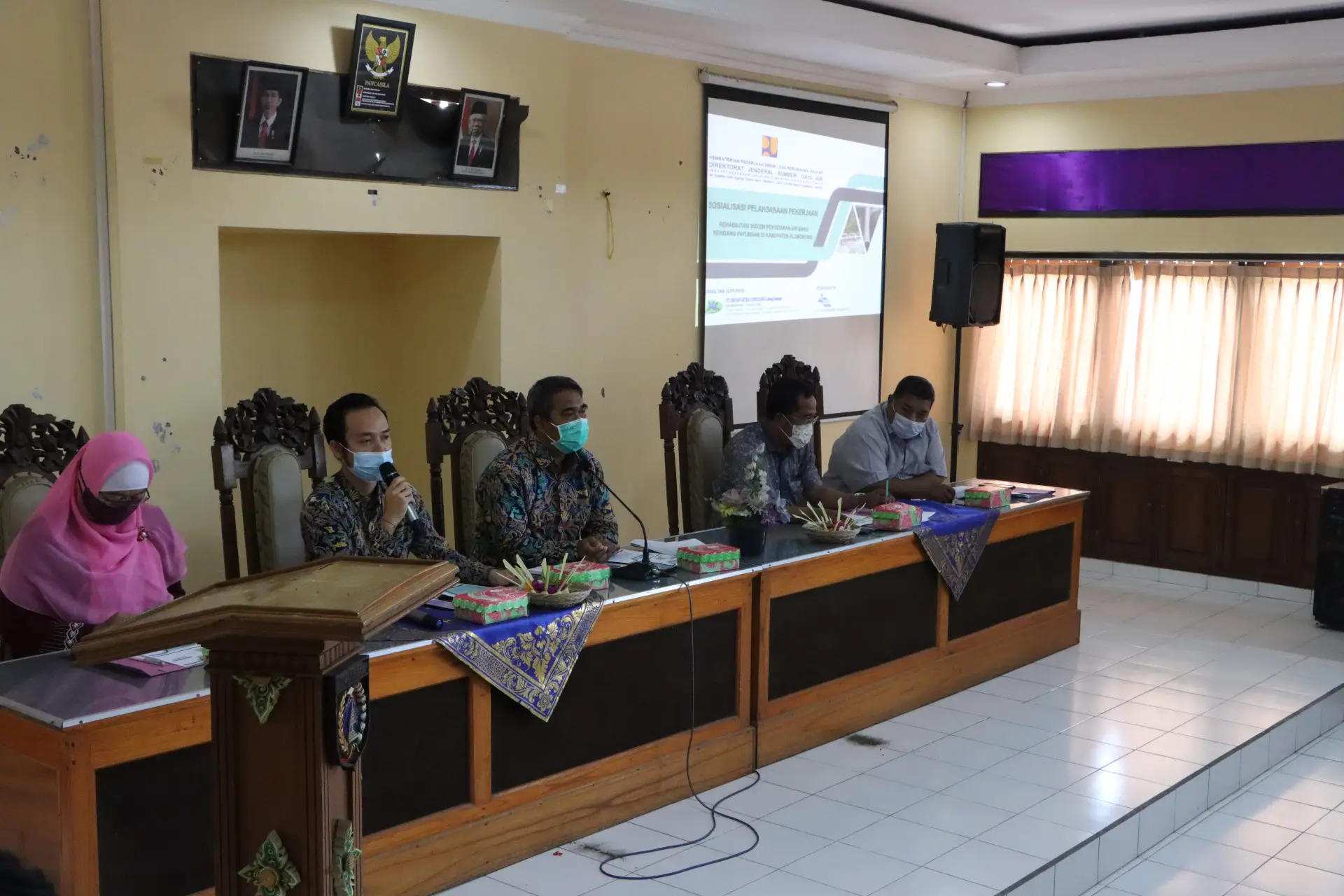 Sosialisasi Pelaksanaan Pekerjaan Rehabilitasi Sistem Penyediaan Air Baku Rendang Payungan di Kabupaten Klungkung