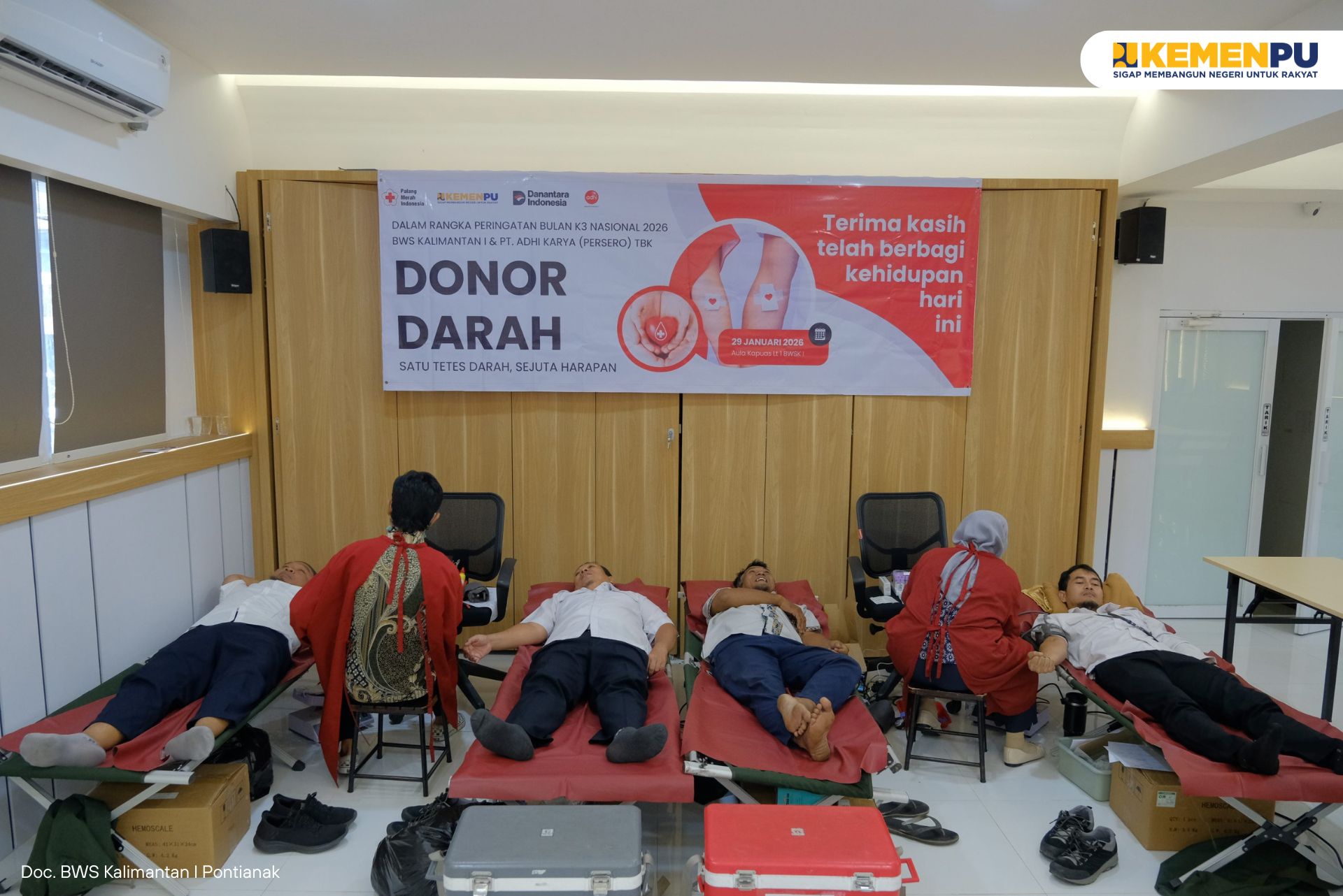 peringatan-bulan-keselamatan-dan-kesehatan-kerja-k3-bws-kalimantan-i-fasilitasi-kegiatan-donor-darah