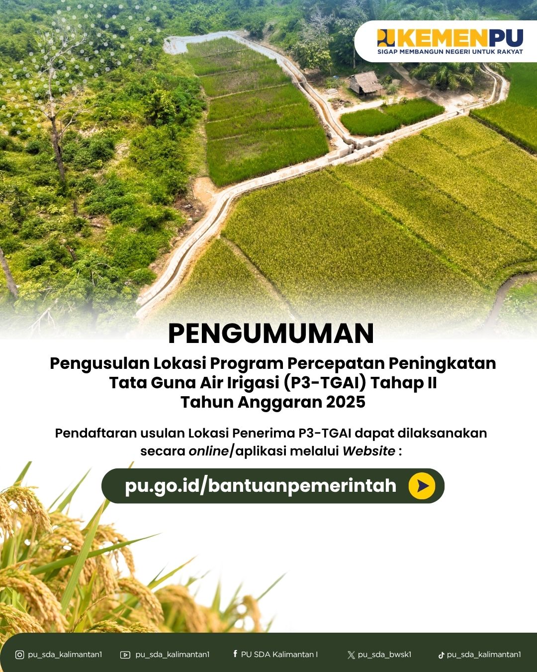 pengumuman-pengusulan-lokasi-tahap-ii-program-percepatan-peningkatan-tata-guna-air-irigasi-p3-tgai-tahun-anggaran-2025