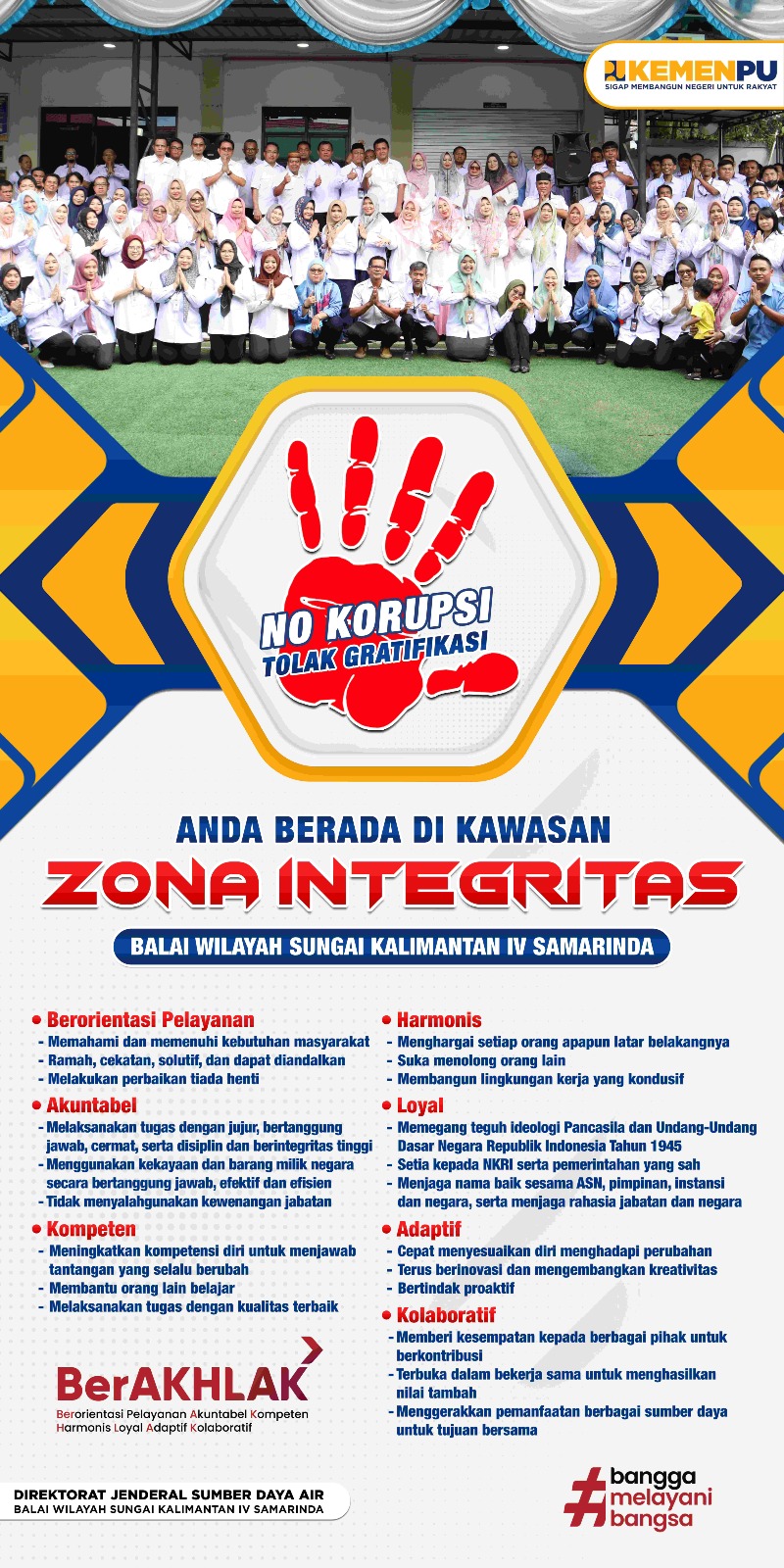 Zona Integritas BWS Kalimantan IV Samarinda