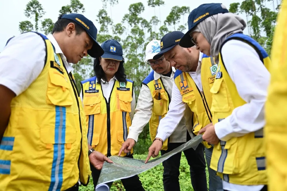 Wakil Menteri Pekerjaan Umum, Diana Kusumastuti Kunjungi Embung JKW